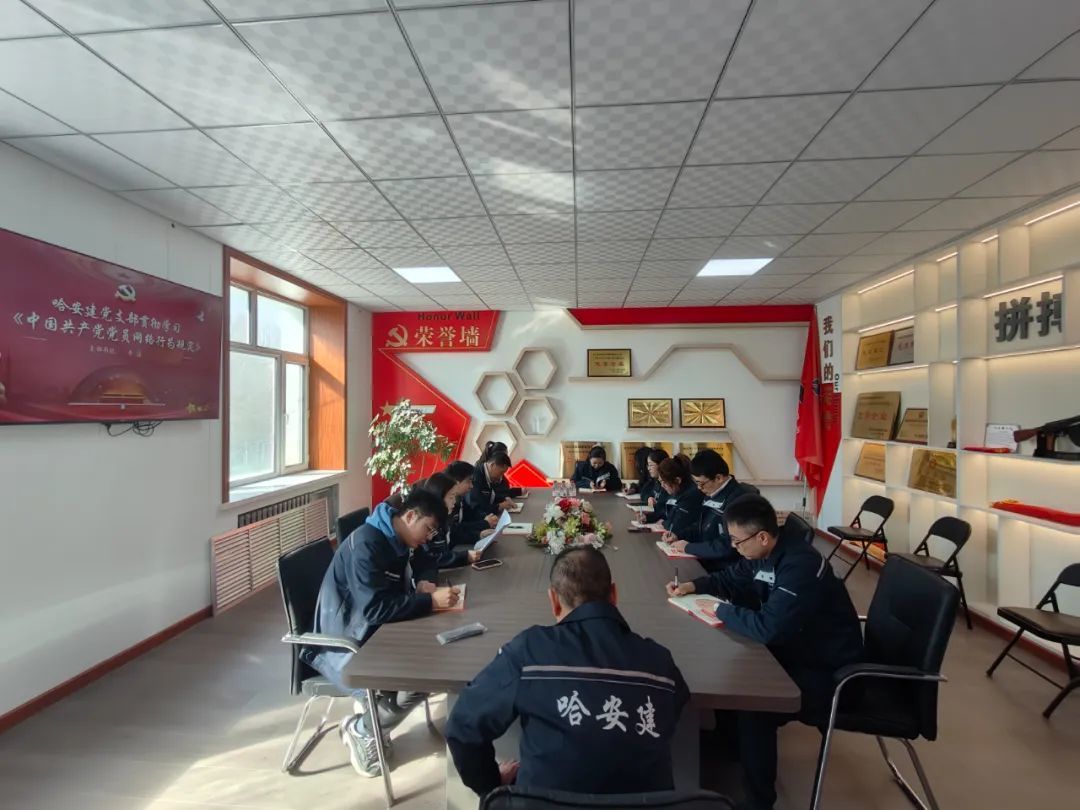 哈安建集團黨支部組織開展學習《中國(guó)共産黨黨員網絡行爲(wéi / wèi)規定》的(de)主題黨課